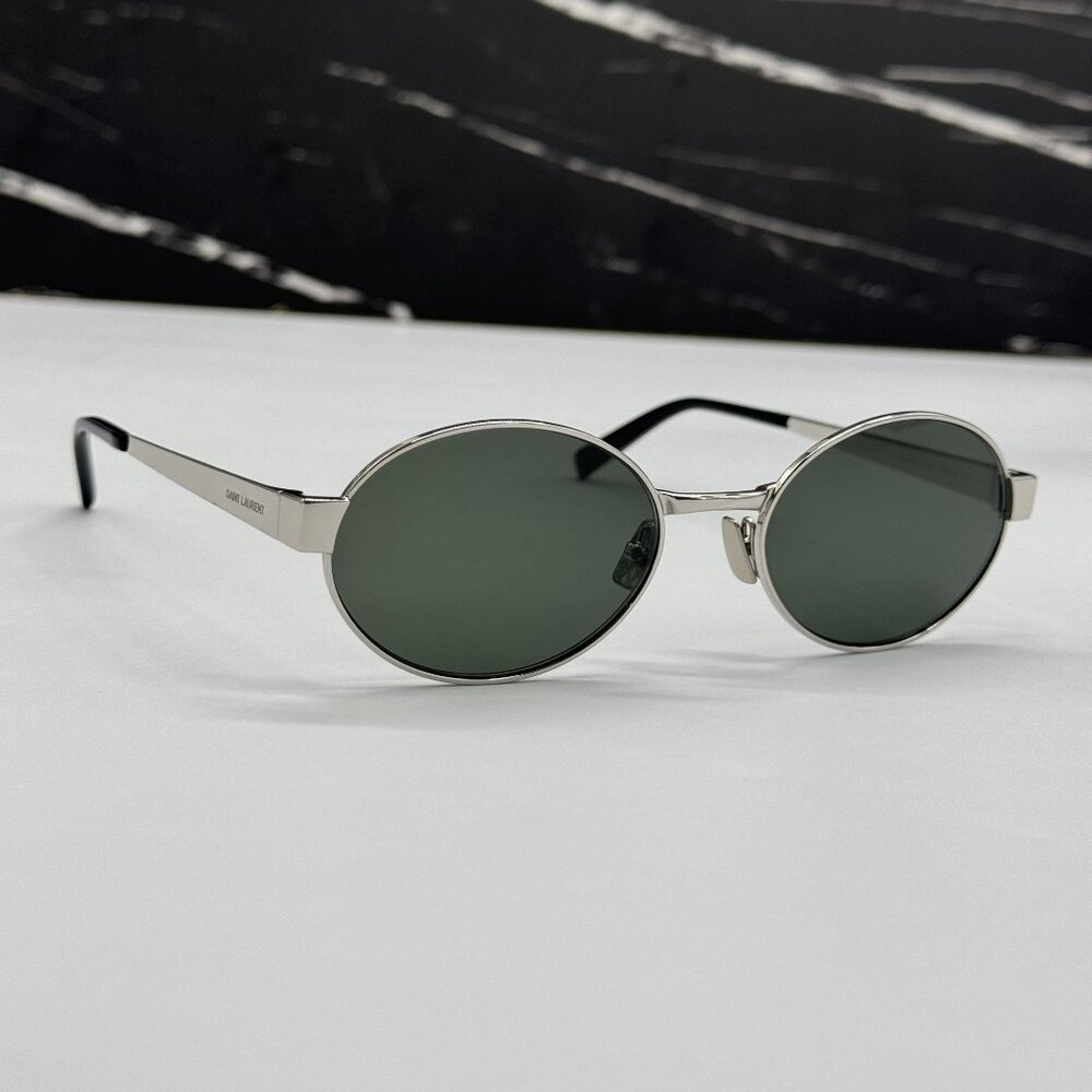 NEW SAINT LAURENT SL692 002 SILVER UNISEX SUNGLASSES SAINT LAURENT SL 692 OO2